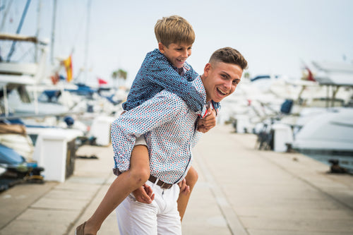 TukTuk Designs matching daddy and me shirts are perfect for father and son, or older and younger siblings.