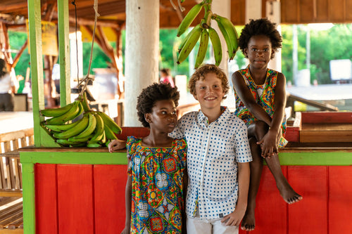 TukTuk Designs printed button up shirts tailored with the uttmost attention to detaill.  Unique prints and vibrant colors perfect for playdates, vacations and memorable moments in between.