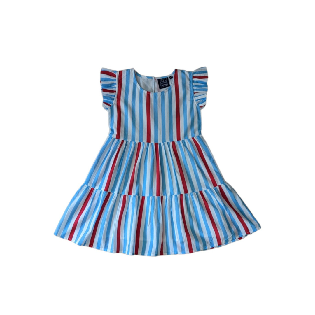 white christmas dresses Americana Summer Tier Dress 5-6