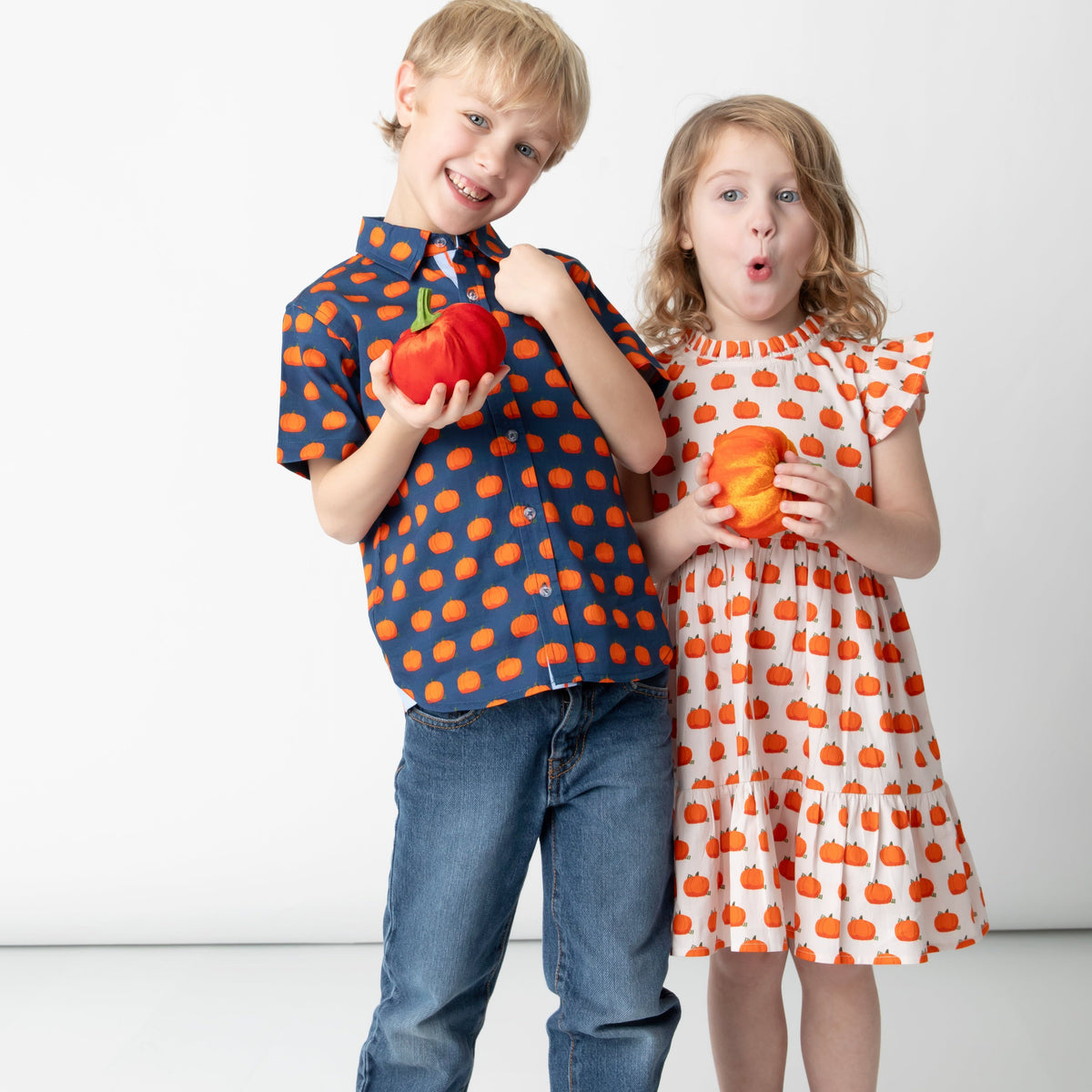 Pumpkin Patch Ruffle Dress