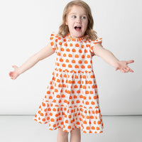 Pumpkin Patch Ruffle Dress