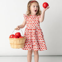 Red Delicious Ruffle Dress