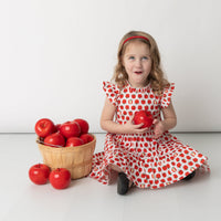 Red Delicious Ruffle Dress