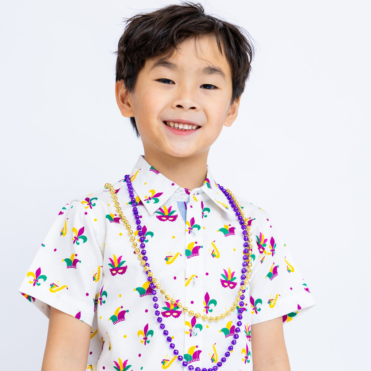 Mardi Gras Medley Shirt Short Sleeves