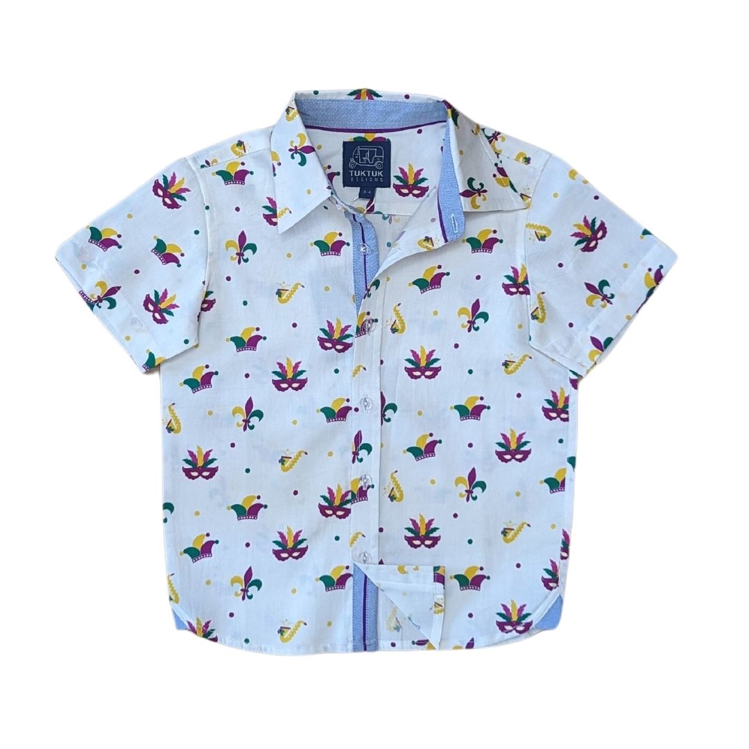 Mardi Gras Medley Shirt Short Sleeves