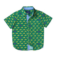 Mardi Gras Alligator Shirt Short Sleeves