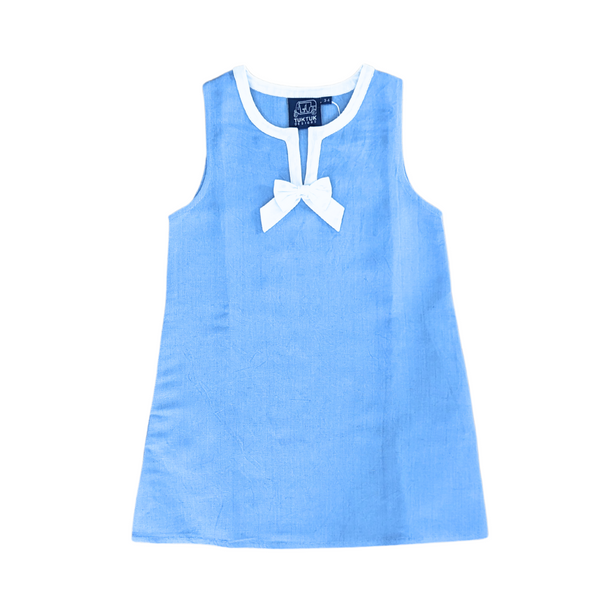 knee length dresses for ladies Amazhiyu Women's Linen Sleeveless Shift Dress with Pockets main image 1