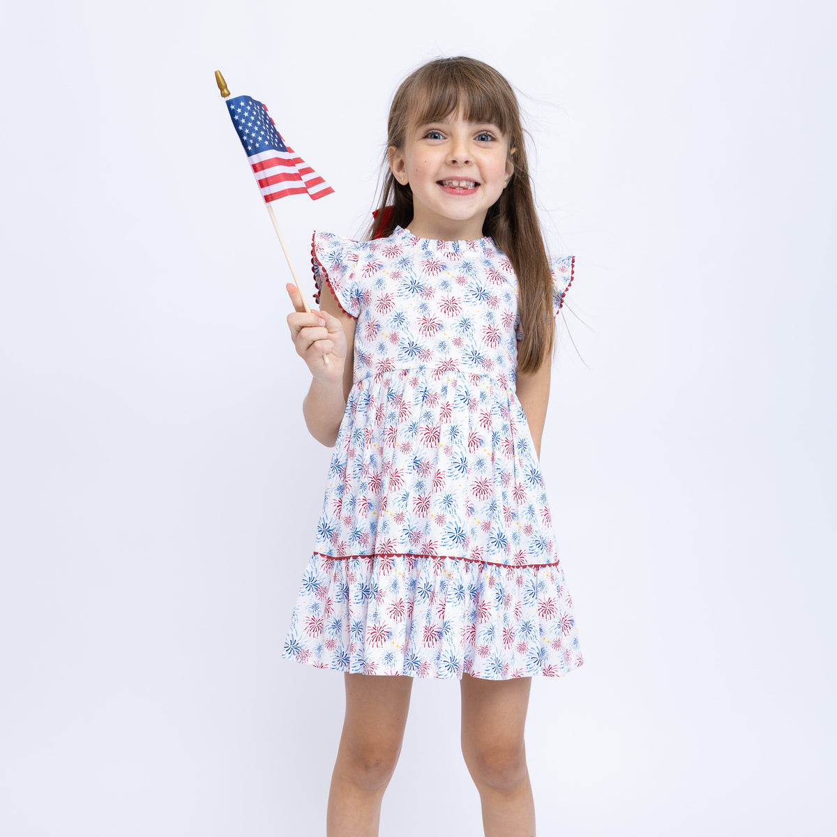 Fire Works Ruffle Rose Fireworks Ruffle Dress – TukTuk Designs
