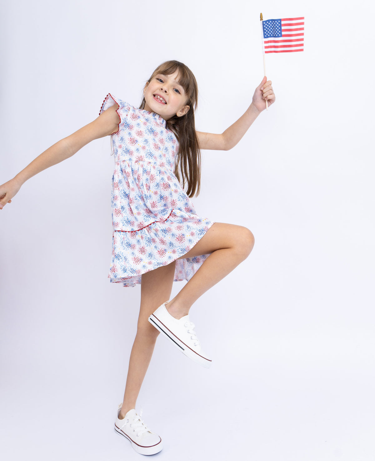Fire Works Ruffle Rose Fireworks Ruffle Dress – TukTuk Designs
