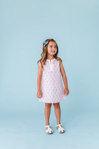 Pastel Pincers Shift Dress