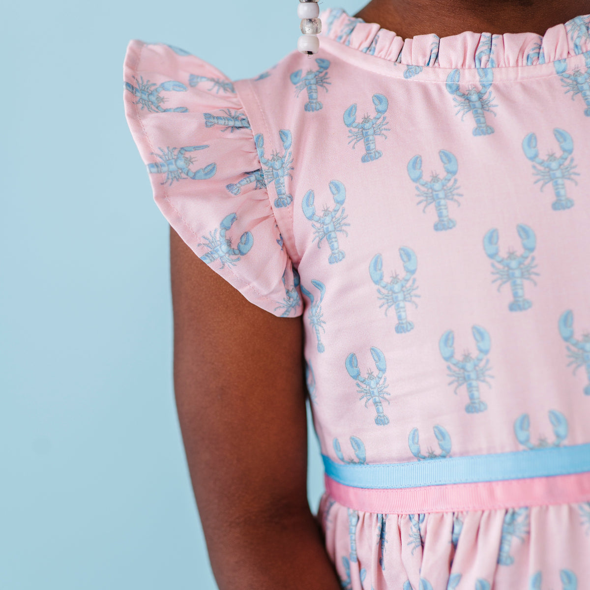 Pastel Pincers Ruffle Dress
