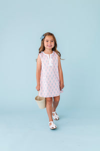 Pastel Pincers Shift Dress