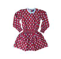 Holiday Presents Tiered Tween Long Sleeves Dress