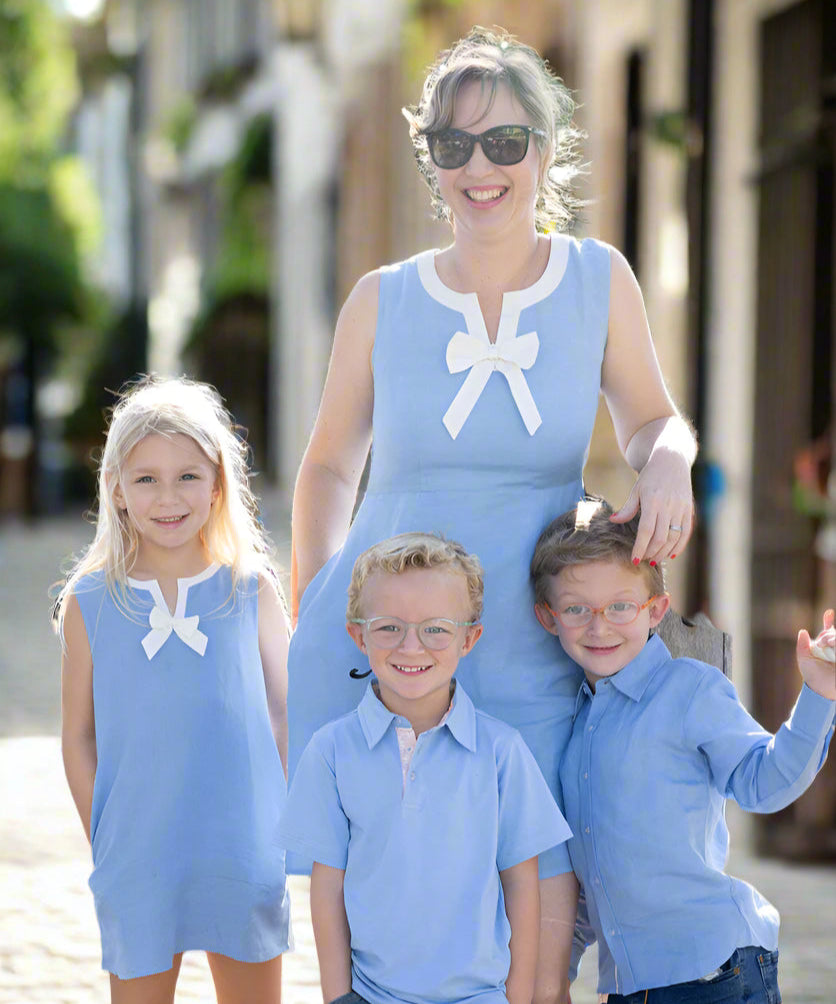 Blue Linen Shift Dress 9-10 | TukTuk Designs Blue Linen Shift Dress 9-10 | TukTuk Designs
