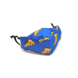 TukTuk Designs unique shaped 3D face masks in 100% cotton are created for maximum coverage and comfort. Stay safe and stylish in our fun pizza print available in children and mommy and me sizes.