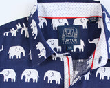 Erawan Elephants Blue - Short Sleeve