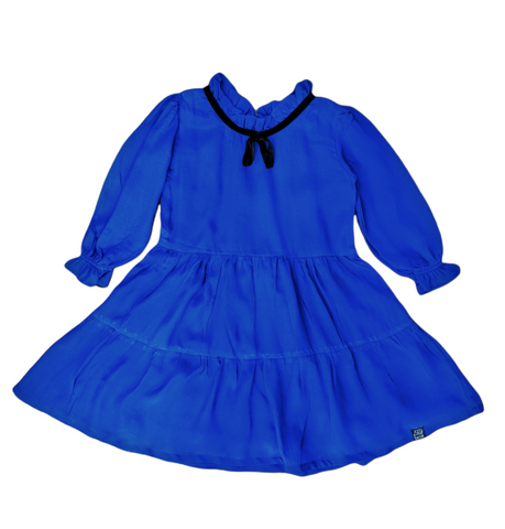 Electric Blue Tiered Dress