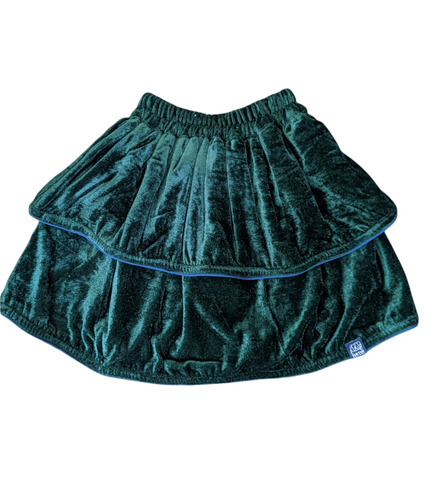 Forest Green Velvet Skirt