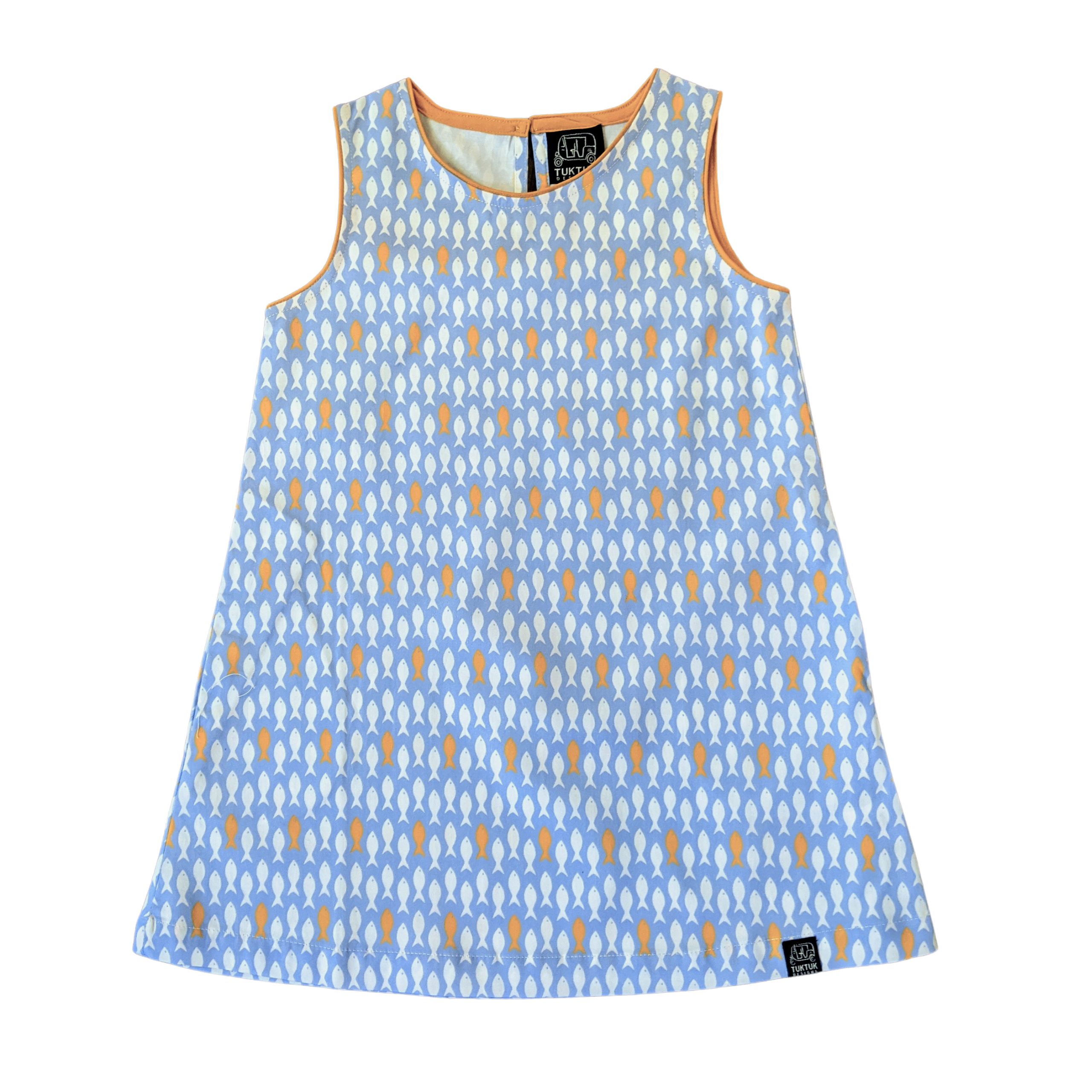 gold fish dress goldfish shift dress