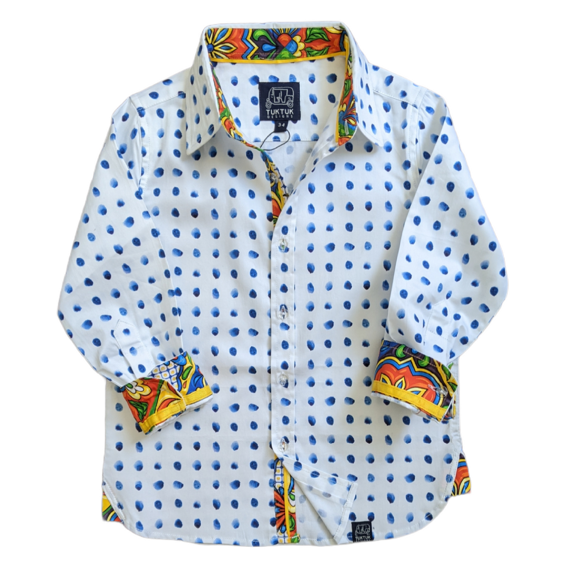 Watercolor Dots Shirt in Long Sleeves