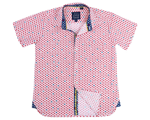 Siam Sailboats Red - Short Sleeve