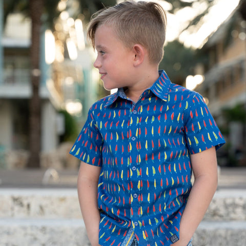 TukTuk Designs chilli peppers shirt available in matching sibling dresses